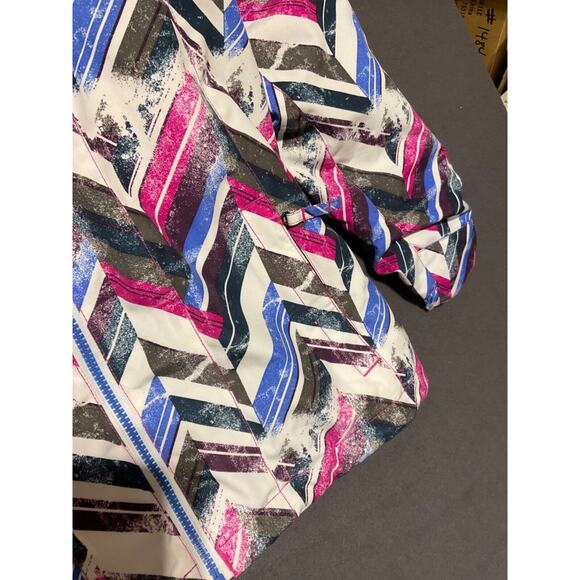 Ride Malibu Girls Youth Medium Snowboard Jacket Chevron Print - New With Tags - Picture 5 of 9